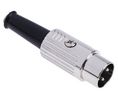 DIN Connector, 1A, 100V, 3 Poles, Plug Pack of 5 pieces